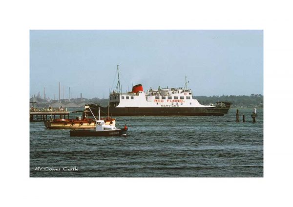 Vintage photograph of MV Cowes Castle Isle Of Wight