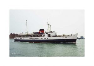Vintage photograph of MV Shanklin Isle Of Wight