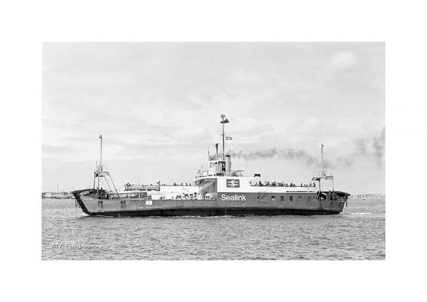 Vintage photograph of MV Fishbourne Isle Of Wight