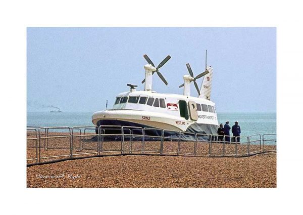 Vintage photograph Hovercraft Ryde Isle Of Wight