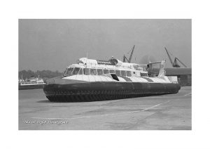 Vintage photograph Hovercraft Ryde Isle Of Wight
