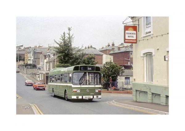 Vintage photograph Bus Ryde Isle Of Wight