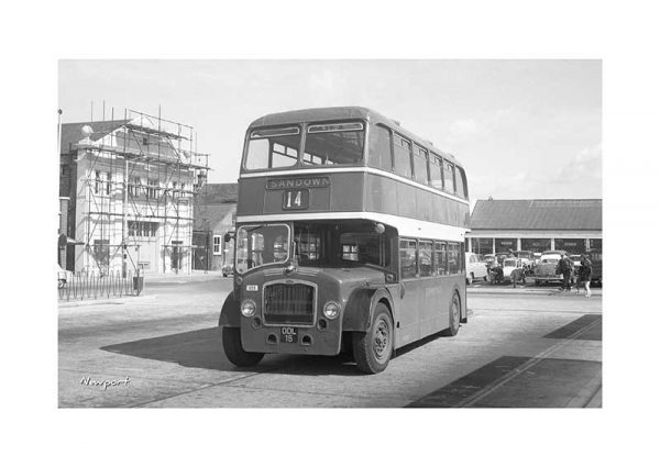 Vintage photograph Bus Newport Isle Of Wight