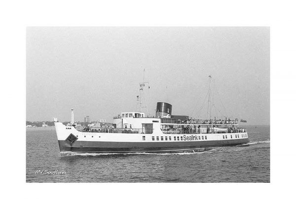 Vintage photograph MV Southsea Isle Of Wight