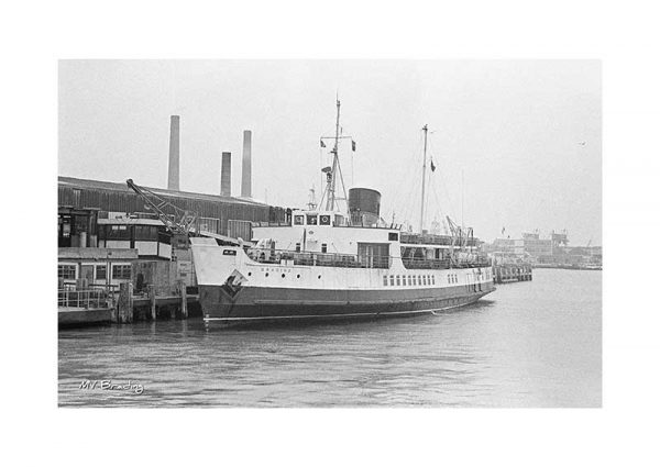 Vintage photograph MV Brading Isle Of Wight