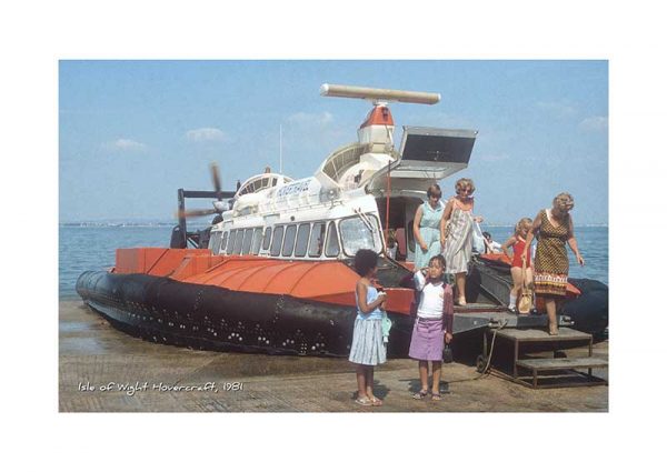 Vintage photograph Isle Of Wight Hovercraft Isle Of Wight
