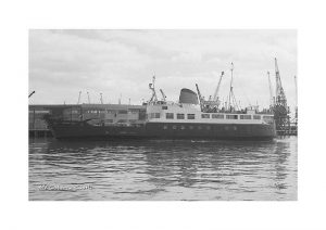 Vintage photograph MV Osborne Castle Isle Of Wight