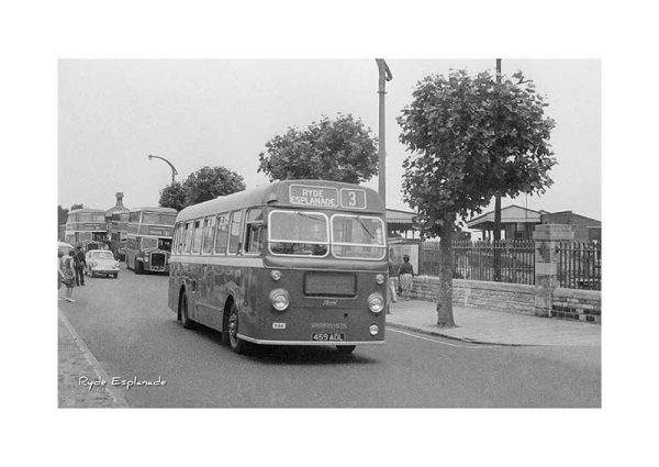Vintage photograph Ryde Esplanade Bus Isle Of wight