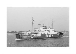 Vintage photograph MV Caedmon Isle Of Wight