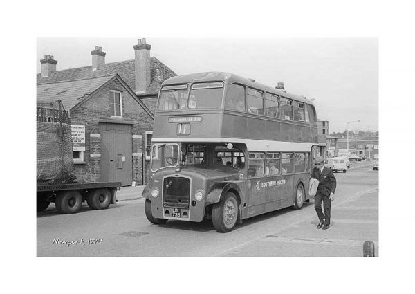 Vintage photograph Bus Newport Isle Of Wight