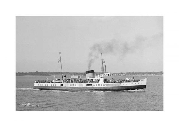 Vintage photograph MV Brading Isle Of Wight