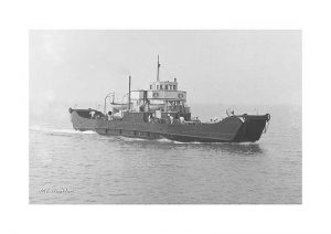 Vintage photograph MV Wootton Isle Of Wight