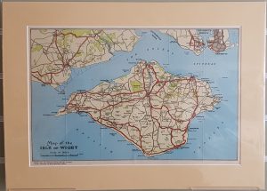 Original tourist map of the Isle Of Wight