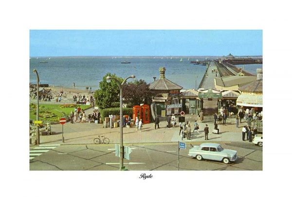 Ryde pier entrance Vintage photograph Ryde isle of wight