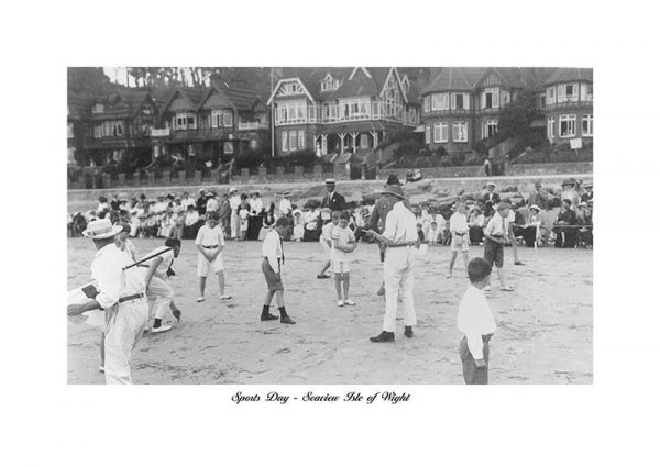 Seagrove Bay Sports Day Seaview isle of wight Vintage photograph