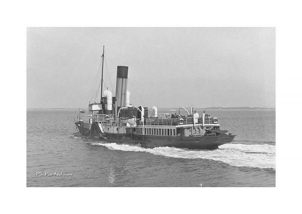 vintage photograph PS Portsdown Isle Of Wight