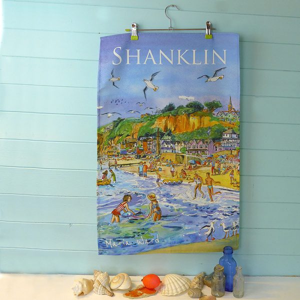 maria ward isle of wight shanklin teatowel